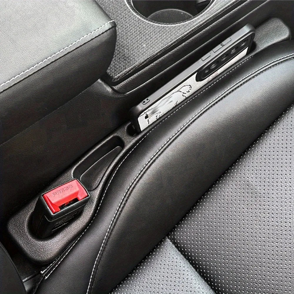 2Pcs Car Seat Gap Filler Seat Crevice Storage Box Bag Between Seats Console Organizer Decoration Interior Auto Accessories