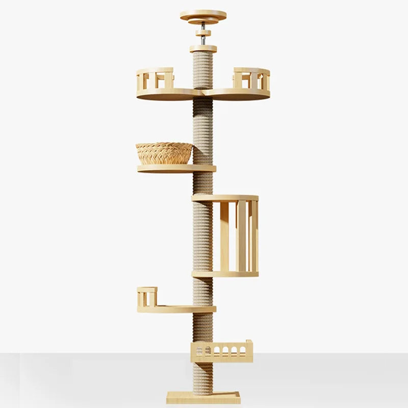 Multi-Level Cat Tree With Scratching Posts Jumping Platform Hammock Top Perch Factory Wholesale cat Bed for Cats