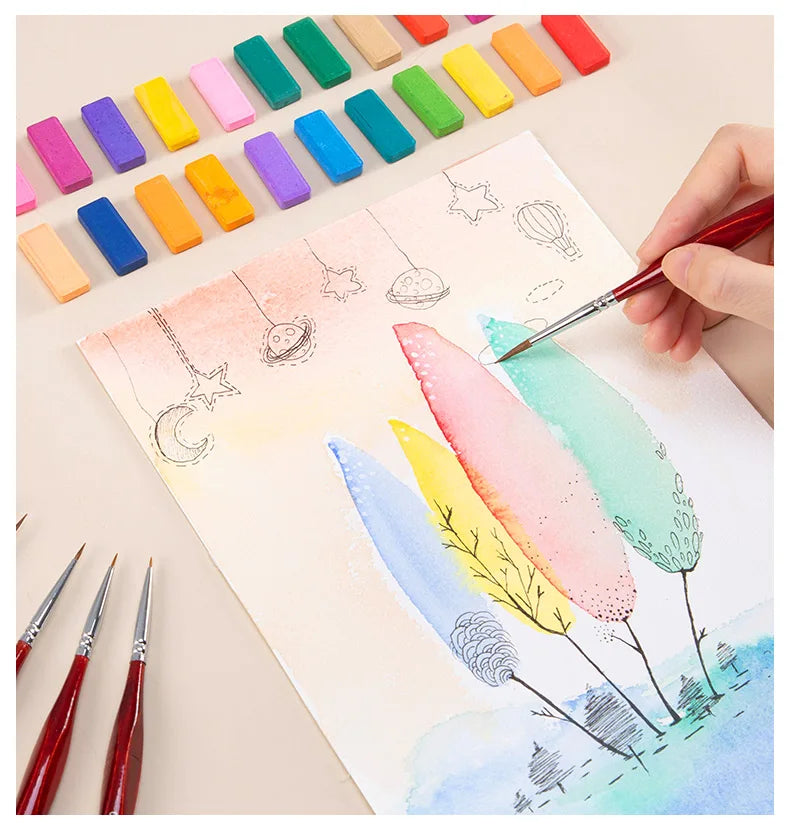 CHENISTORY 6Pcs/Set Paint By Numbers Brushes Extra Fine Detail Paint Brushes Artist Miniature Model Maker Tool Set For Oil Paint
