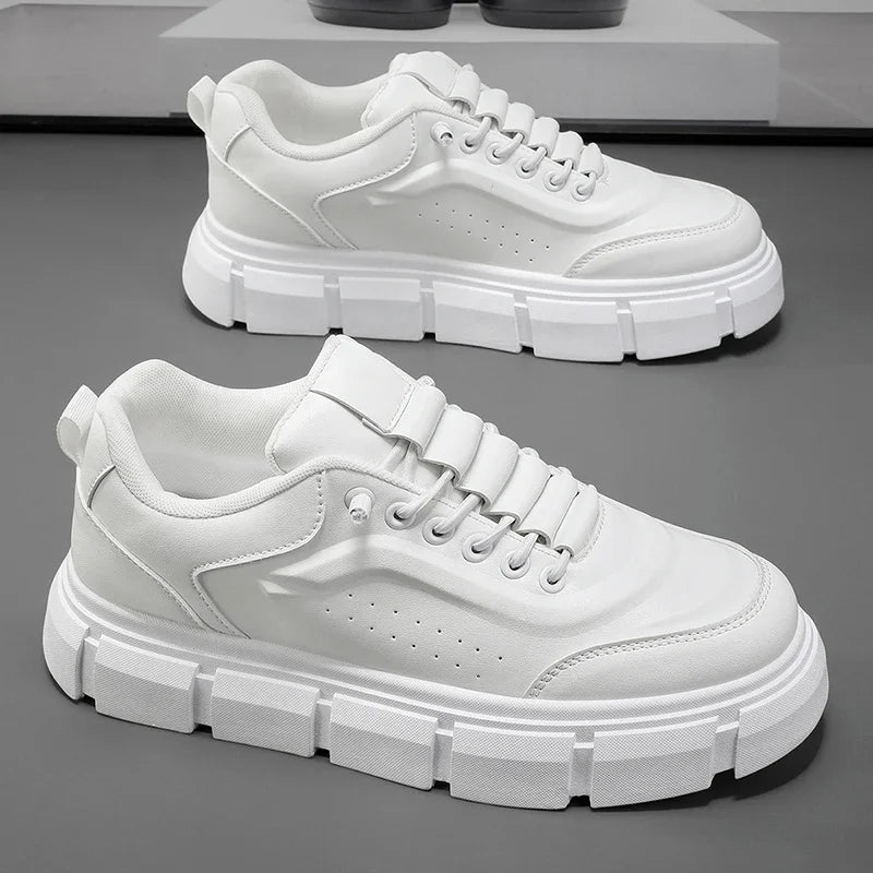 New Casual Shoes for Men 2025 Men's Oxford Shoes Retro Luxury Leather Shoes Fashion Breathable Sneakers Handmade Platform Boot