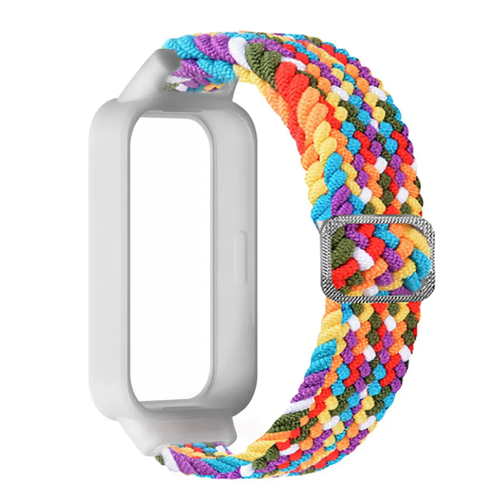 Nylon Watch Strap For Redmi Band 3 / Xiaomi Band 9 Active Metal Buckle Band correa Watchbands Bracelet