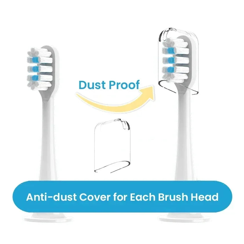 For XIAOMI T301 T302 Replacement Toothbrush Heads Sonic Electric Vacuum DuPon Toothbrush Soft Bristle Brush Heads 4/8/12PCS