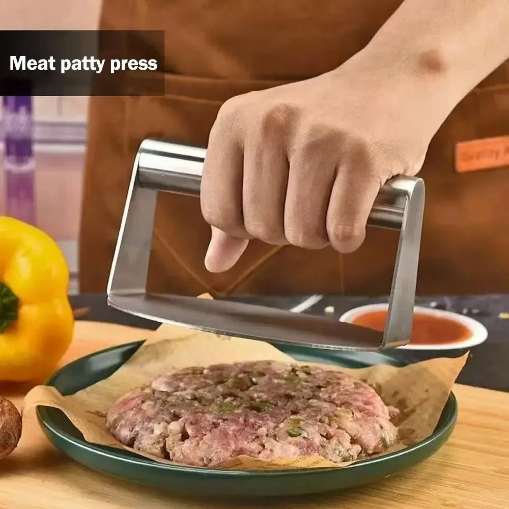 1pc Stainless Steel Hamburg Meat Press Hamburger Press Kitchen Gadgets Meat Pie Make Kitchen Accessories Cooking Accessories