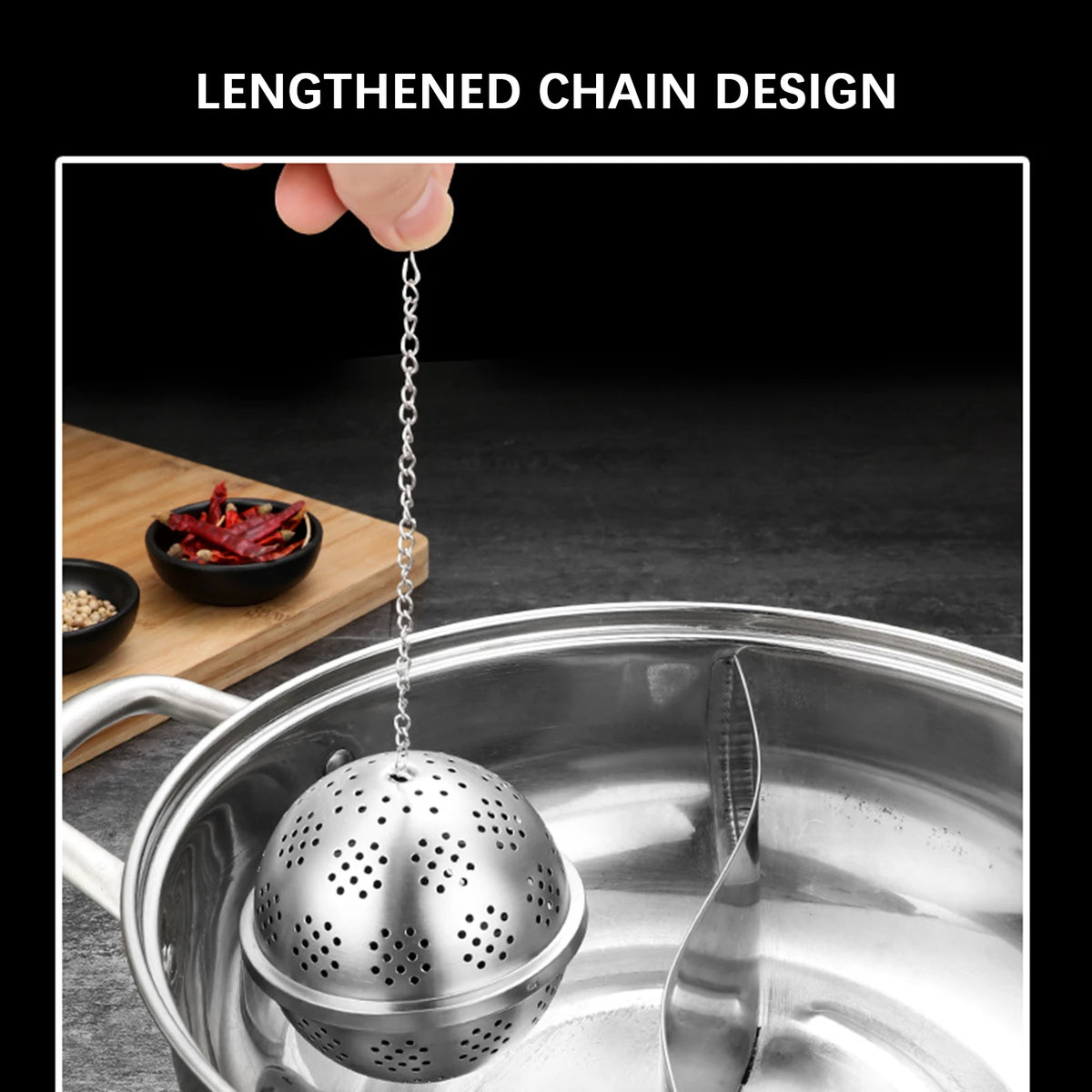 Stainless Steel Fine Mesh Tea Filter Ball Multifunctional Spices Filters Box For Kitchen Cooking kitchen Gadgets Kitchen Item