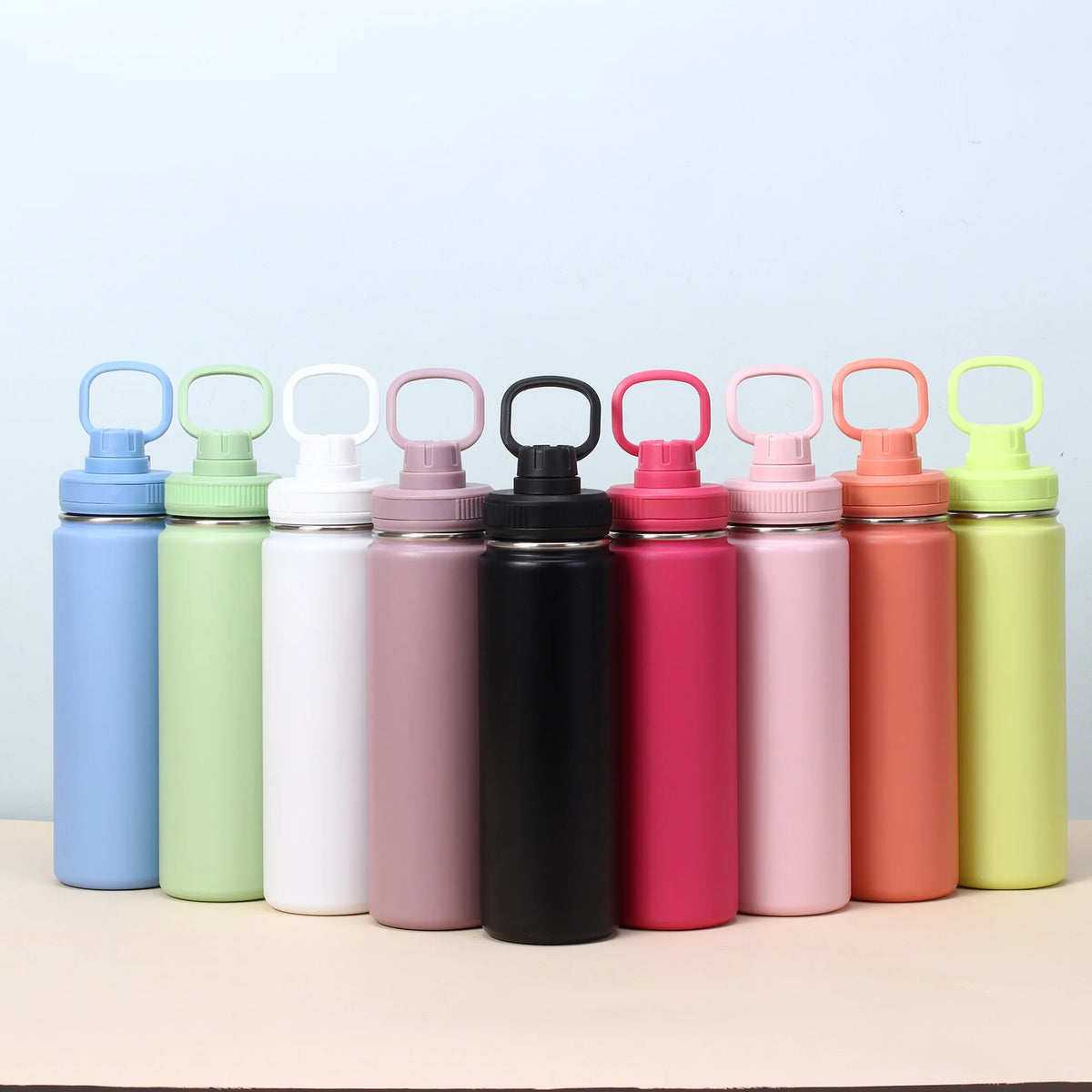 750ML Stainless Steel Thermos Cup Water Bottle Insulated Tumbler Portable Car Vacuum Flasks Outdoor Travel Drinkware Kettle