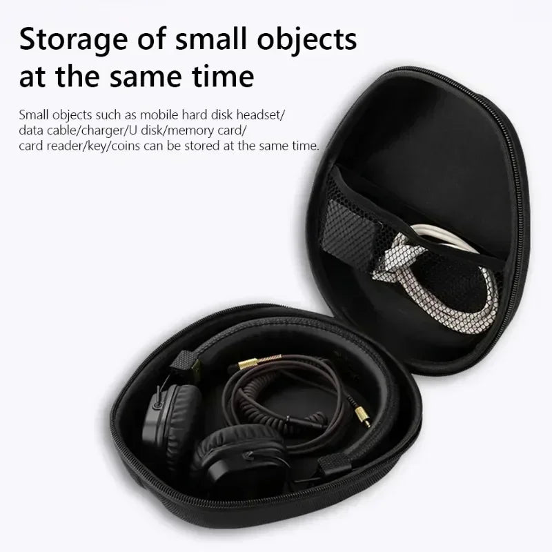 Earphone Case EVA Hard Shell Headset Protective Box Travel Headphone Carrying Bag for Xiaomi Audio-Technica Wireless Storage Bag