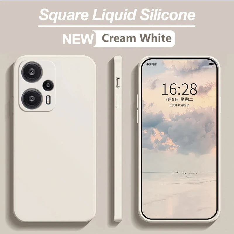 Poco F5 F 5 PocoF5 Pro Case Original Liquid Silicone Soft Cover For Xiaomi Poco F5 F 5 PocoF5 Pro F5Pro Shockproof Phone Cases