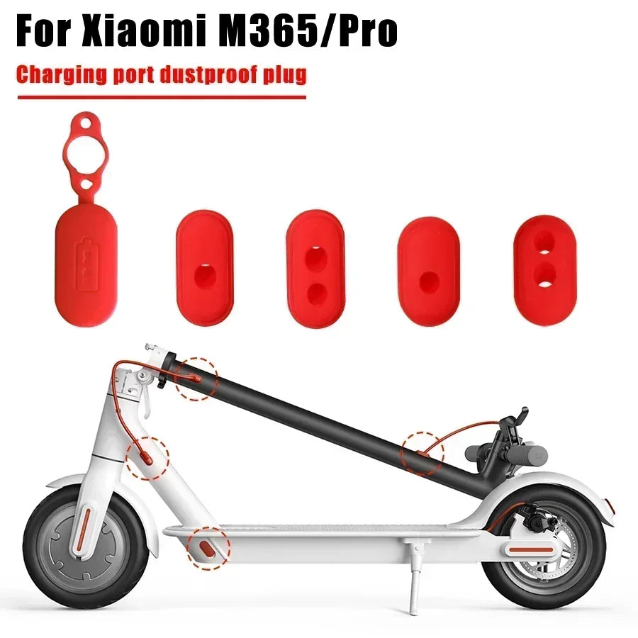 Battery Charging Port Dust Plug for Xiaomi M365 1S Pro Pro2 Electric Scooter Rubber Line Silicone Sleeve Charge Plugs Port Cover