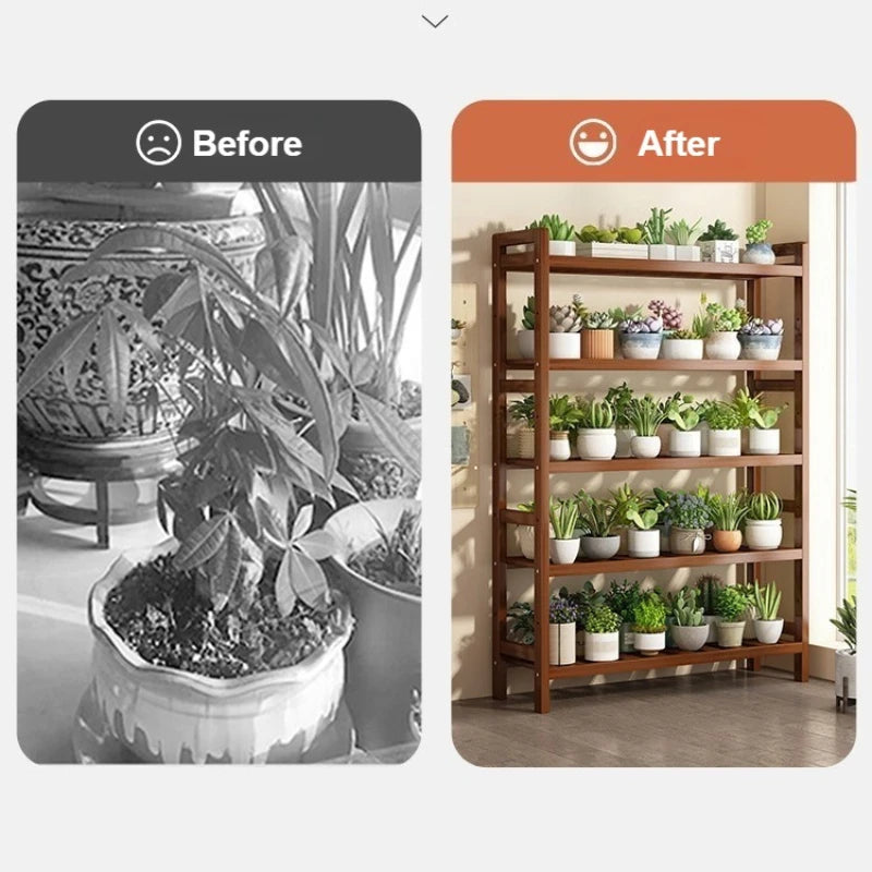 Flower Rack Storage Rack Balcony Living Room Floor Standing Indoor Household Succulent Plant Multi-layer Flowerpot Rack