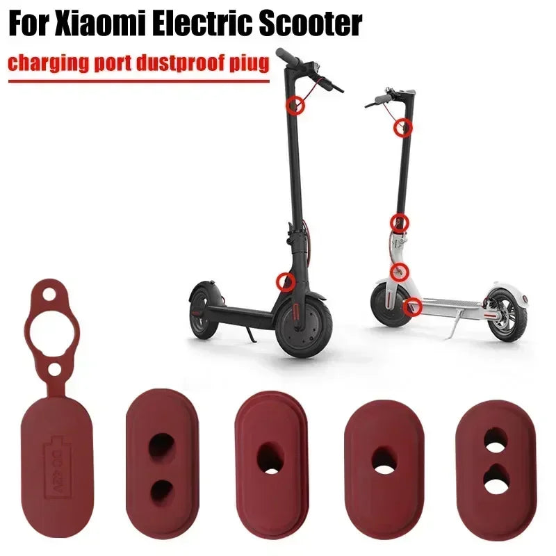 Battery Charging Port Dust Plug for Xiaomi M365 1S Pro Pro2 Electric Scooter Rubber Line Silicone Sleeve Charge Plugs Port Cover