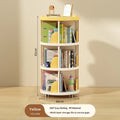 Rolling Rotating Bookshelf Bookcase Corner Storage Shelf Space Saving Living Room  Multifunctional Organizer Kids Bookshelf