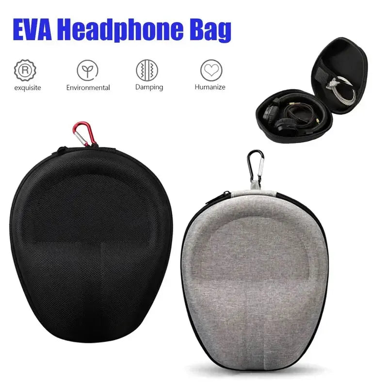 Earphone Case EVA Hard Shell Headset Protective Box Travel Headphone Carrying Bag for Xiaomi Audio-Technica Wireless Storage Bag
