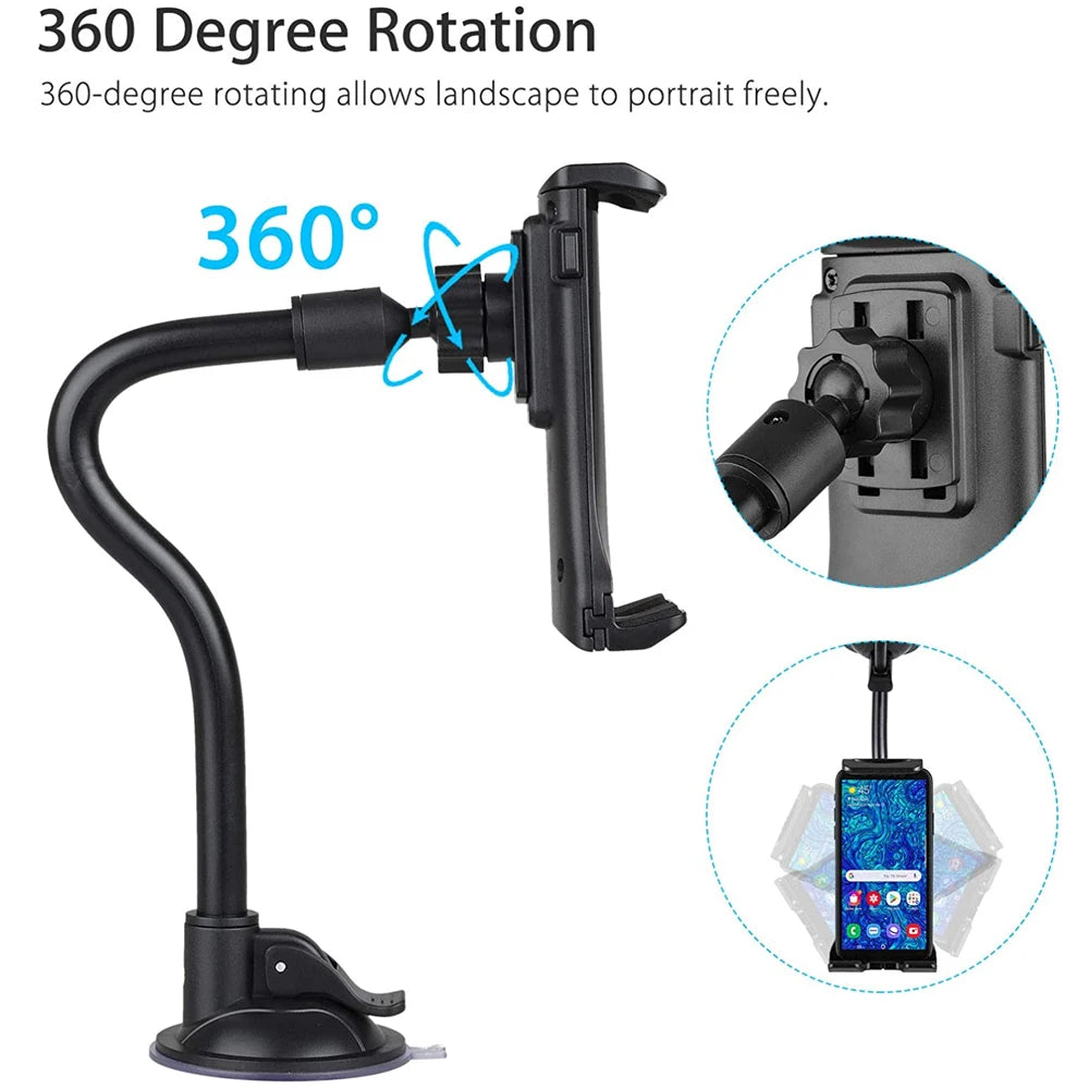 Universal Car Tablet Holder Suction Cup Stand for iPhone Samsung iPad Pro Air4-13'' Galaxy Tab Dashboard Cellphone Bracket Mount