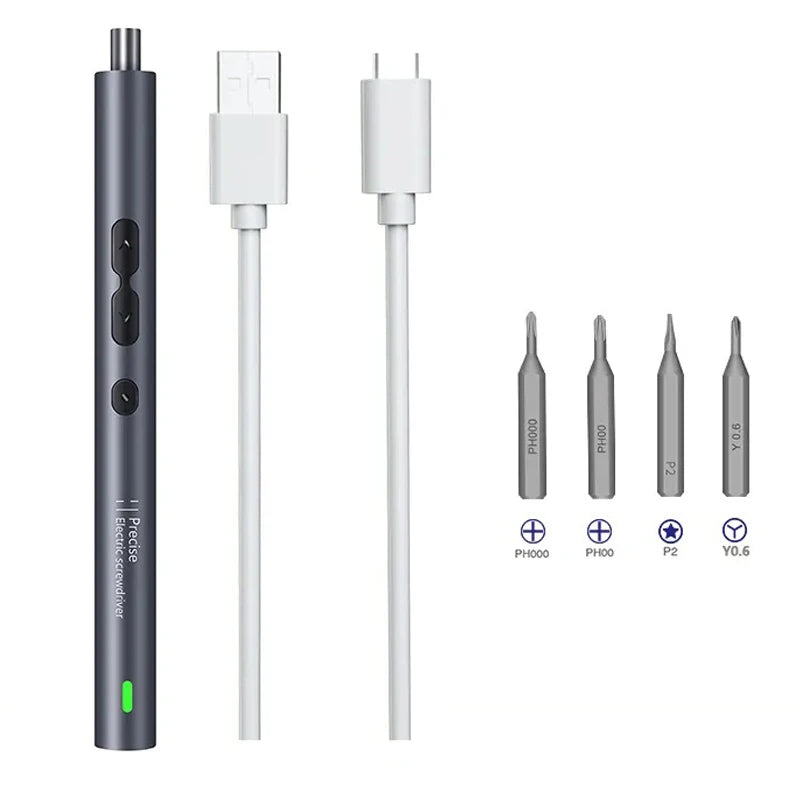Precision Electric Screwdriver Handle 6 in 1 Power Tools Rechargeable Wireless Mini Small Bits for Xiaomi Mobile Cell Repair New