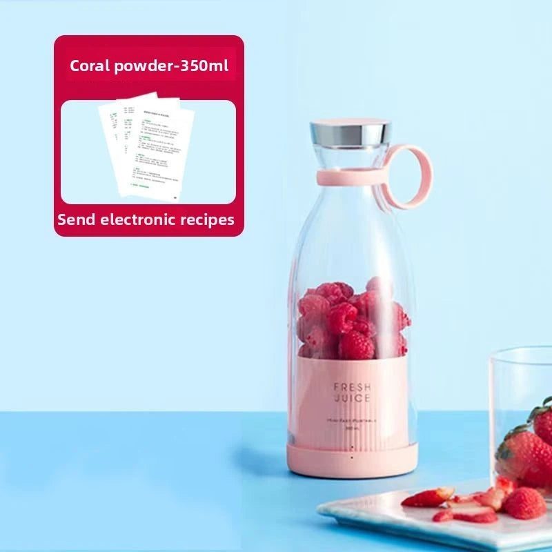 Portable Electric Juicer Cup USB Rechargeable Mini Blender Bottle for Fruit Smoothie Juice Vegetable Travel