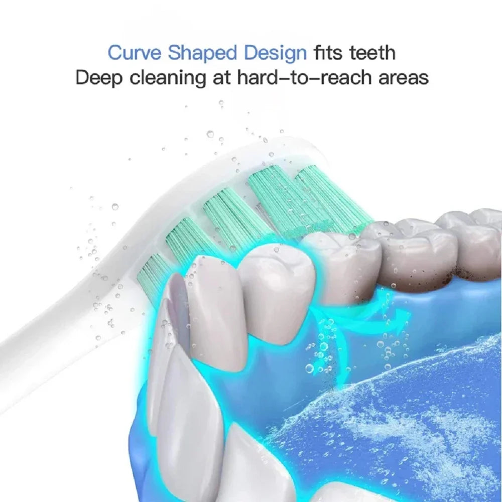 For XIAOMI T301 T302 Replacement Toothbrush Heads Sonic Electric Vacuum DuPon Toothbrush Soft Bristle Brush Heads 4/8/12PCS