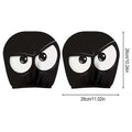 2Pcs Skull Print Elastic Car Headrest Covers Universal Funny Auto Accessories for Most Vehicles Car Halloween Party Ornaments