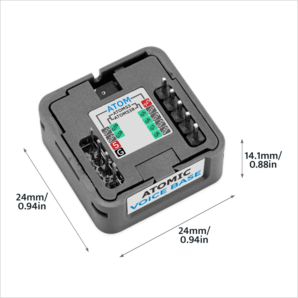 M5Stack Official Atomic Voice Base with Microphone and Speaker
