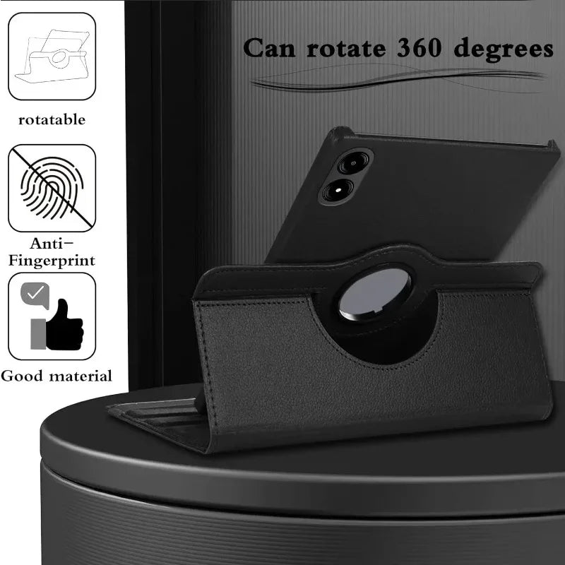 For Xiaomi Redmi Pad 2 Pro 12.1 inch 2025 Case 360 Rotating Flip Stand Tablet Funda For Xiaomi POCO PAD 12.1“ 2024 Case Cover