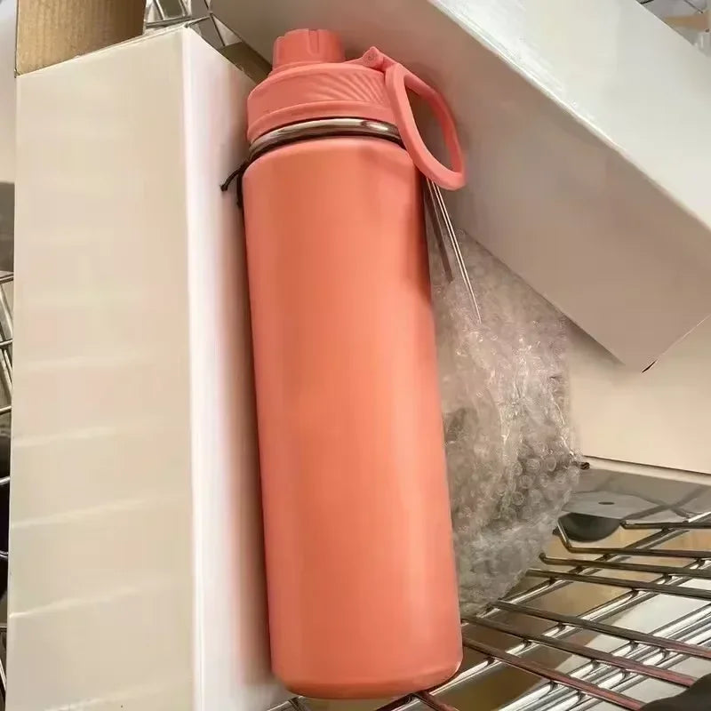 750ML Stainless Steel Thermos Cup Water Bottle Insulated Tumbler Portable Car Vacuum Flasks Outdoor Travel Drinkware Kettle