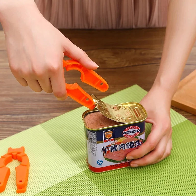 Creative Plastic Can Opener Multi-functional Manual Non-slip Canned Drink Kitchen Gadgets Bar Party Lady Portable Bottle Opener