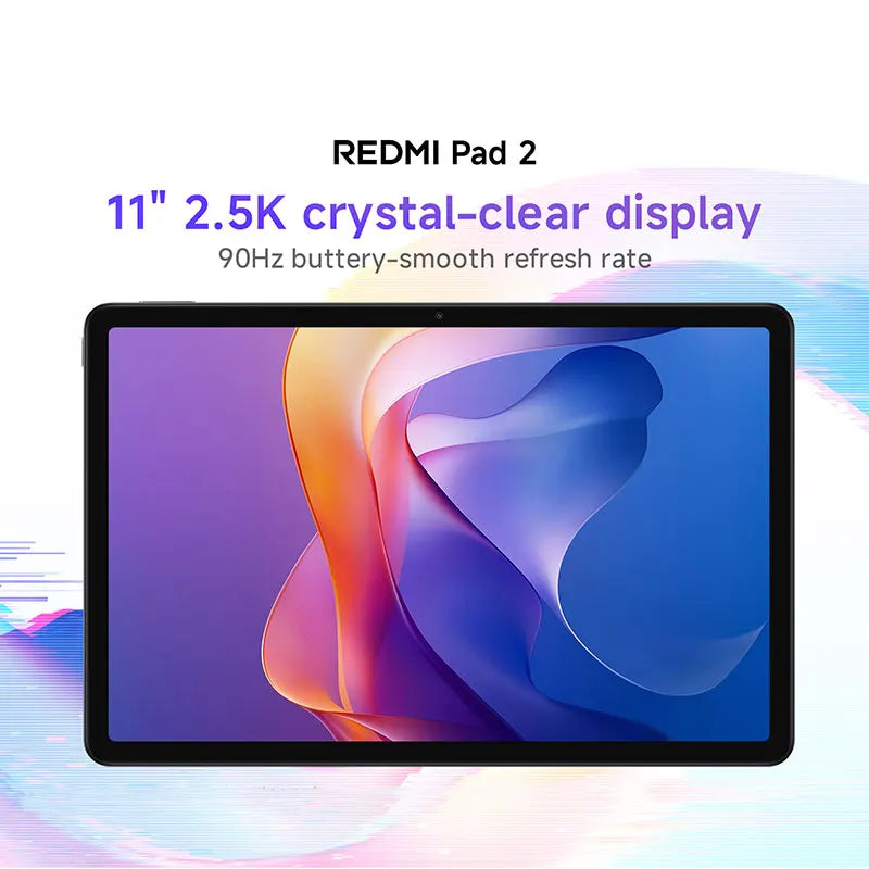 New Xiaomi Redmi Pad 2 Global Version Tablet 9000mAh Battery MTK Helio G100-Ultra 11' Display 8MP Camera Fast Charging 90Hz
