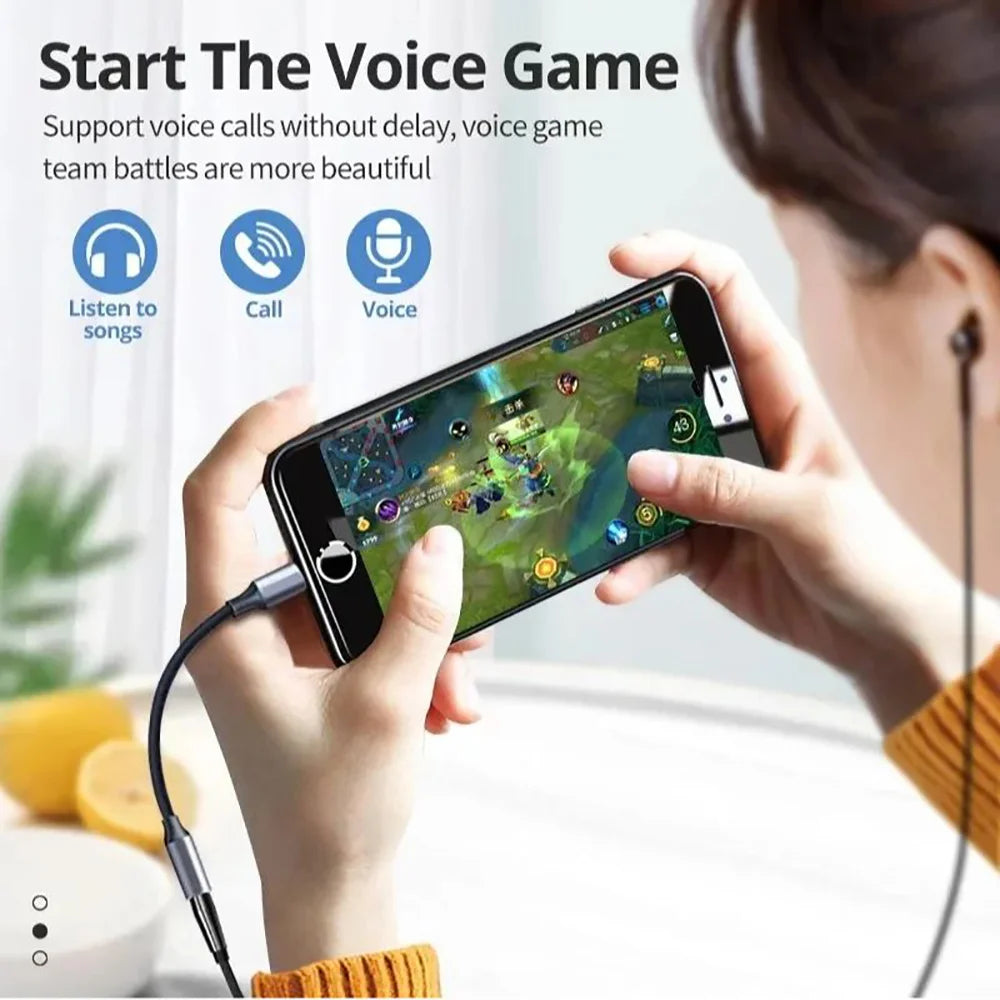USB Type C To 3.5mm Earphone Jack Audio Adapter Converter Aux Adputer Cable Earphone Cable Converter For iPhone16 Samsung Xiaomi