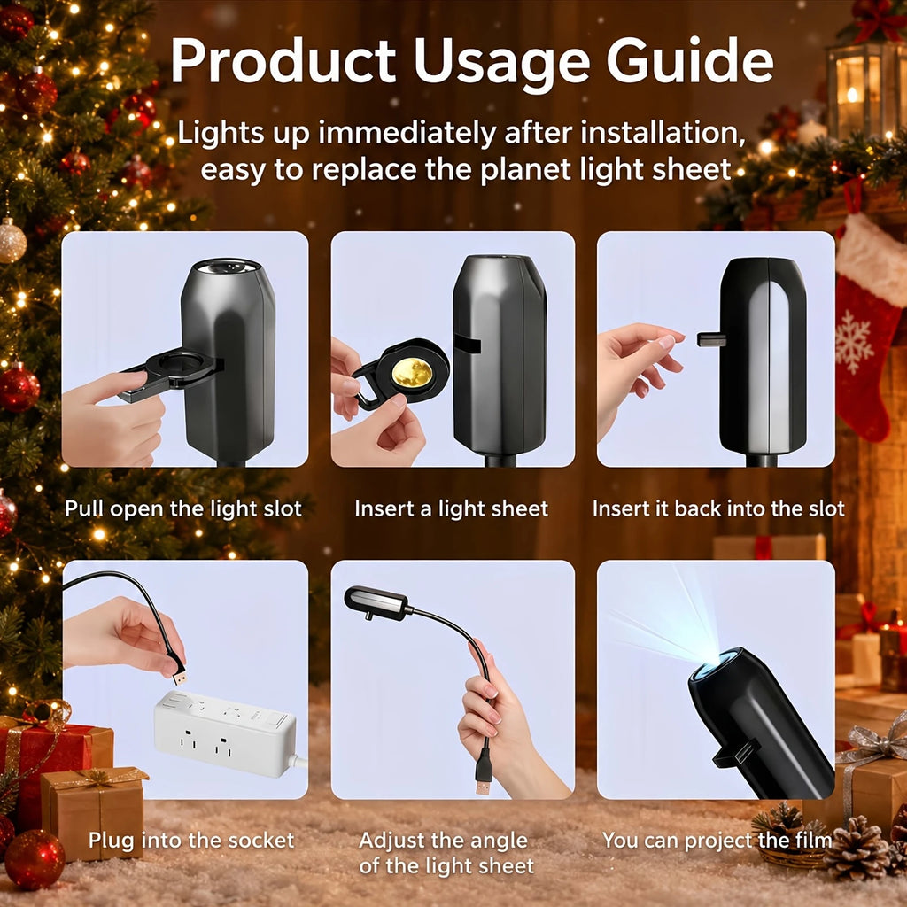 Halloween USB LED Projection Lamp,3/6pcs Patterns Light Ghost,bat,Spider,Skeleton,Halloween Atmosphere Light Festive Decoration