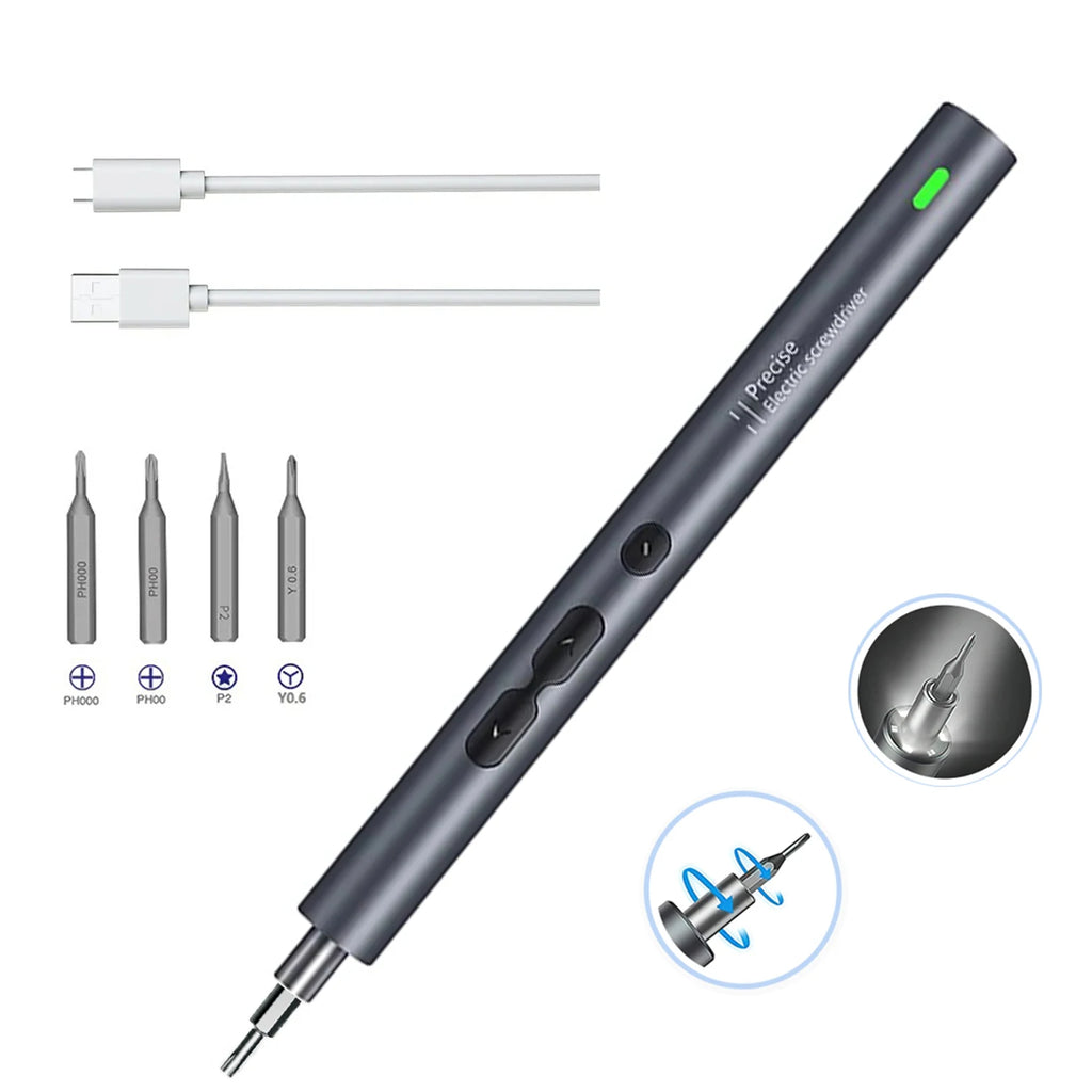 Precision Electric Screwdriver Handle 6 in 1 Power Tools Rechargeable Wireless Mini Small Bits for Xiaomi Mobile Cell Repair New