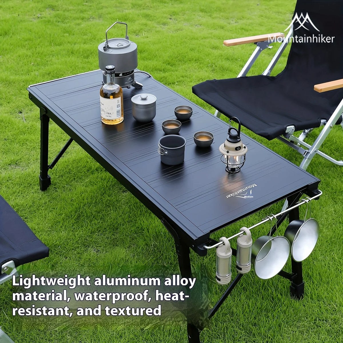 Mountainhiker New Folding IGT Camping Lift Table, Portable Outdoor IGT Cooking System, 3-5 Tables, Multi-Purpose Camping Table