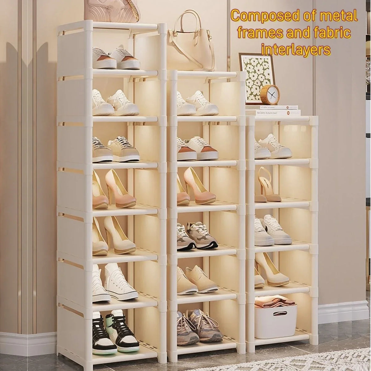 Shoe Cabinet Entrance Hanger and Shoe Rack Sneakers Glasses Handbags Living Room Cabinets Shoes Organizer Home Women Sunglasses