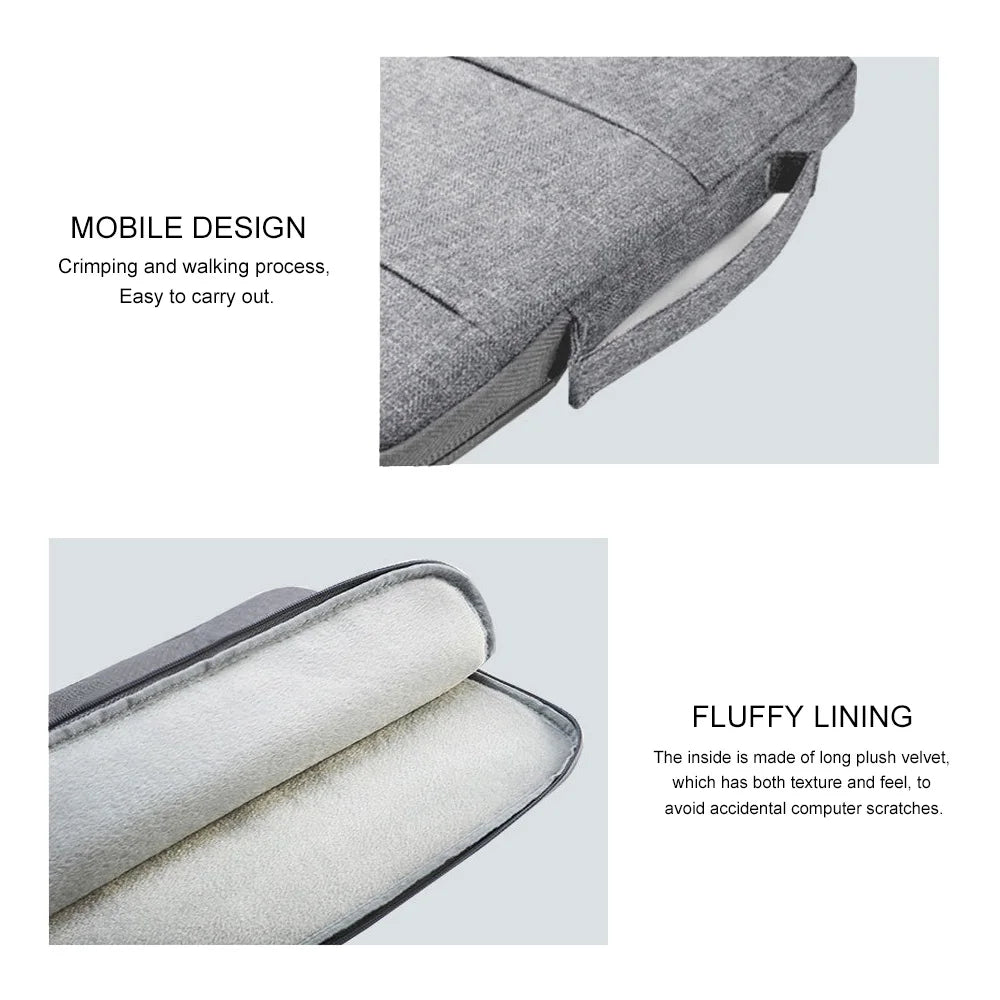 Laptop Sleeve Handbag Case 12 13 14 15 16 Inch for Macbook Pro 15.4 15.6 Air Waterproof Notebook Cover Lenovo ASUS Huawei Dell