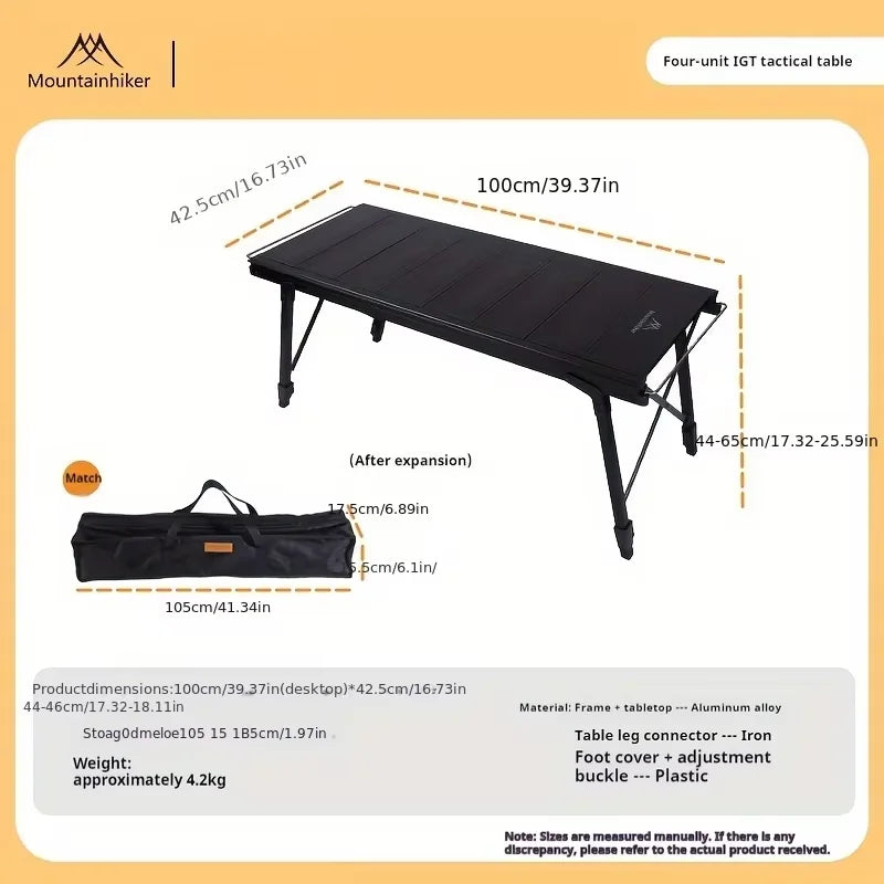 Mountainhiker New Folding IGT Camping Lift Table, Portable Outdoor IGT Cooking System, 3-5 Tables, Multi-Purpose Camping Table