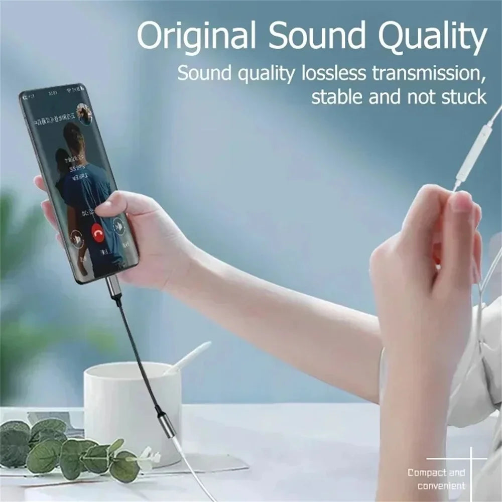 USB Type C To 3.5mm Earphone Jack Audio Adapter Converter Aux Adputer Cable Earphone Cable Converter For iPhone16 Samsung Xiaomi