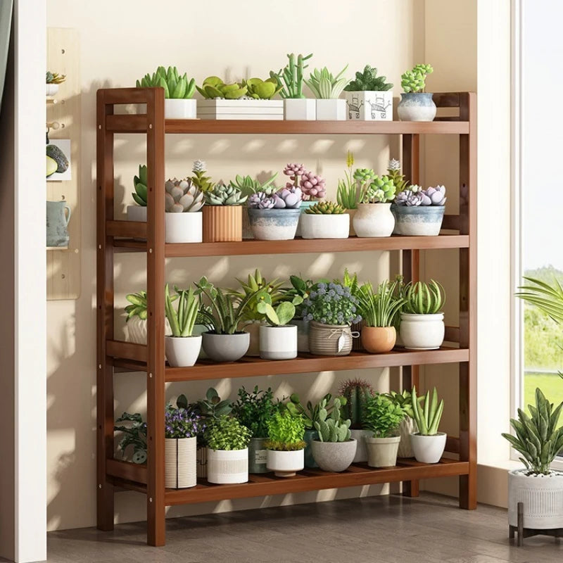 Flower Rack Storage Rack Balcony Living Room Floor Standing Indoor Household Succulent Plant Multi-layer Flowerpot Rack