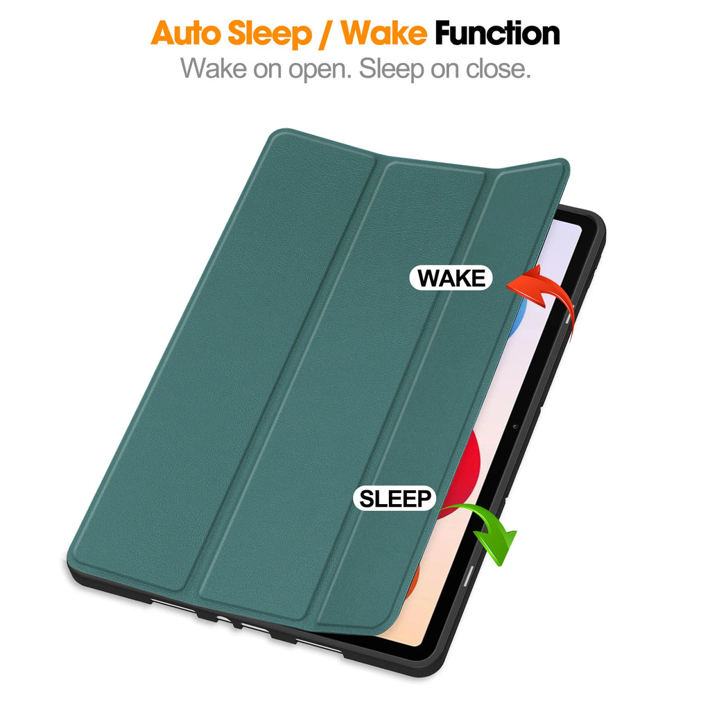 Case for Xiaomi Redmi Pad 2 Pro 12.1 inch 2025 TPU Leather Triple Fold Magnetic Cover for Redmi Pad 2Pro 12.1" with Pen Slot