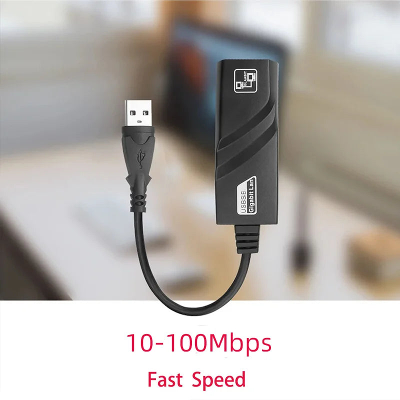 USB 3.0 To Rj45 Lan Ethernet Wired Adapter 10/100Mbps Network Cable for Xiaomi Mi Box PC Windows 10 USB 3.0 Network Card