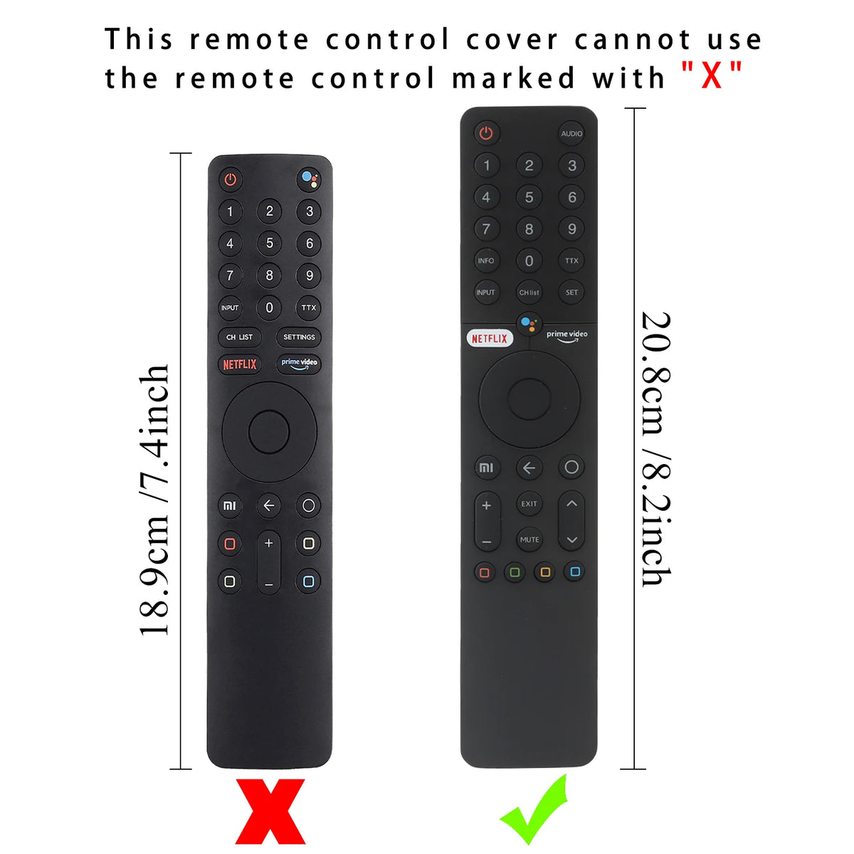 Silicone Protective Case Fit for Xiaomi MI P1 32" 43" 55" Android Q1 75" TV Remote Controller XMRM-19 Voice Remote Cover Sheath