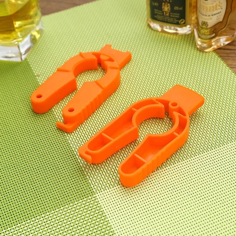 Creative Plastic Can Opener Multi-functional Manual Non-slip Canned Drink Kitchen Gadgets Bar Party Lady Portable Bottle Opener