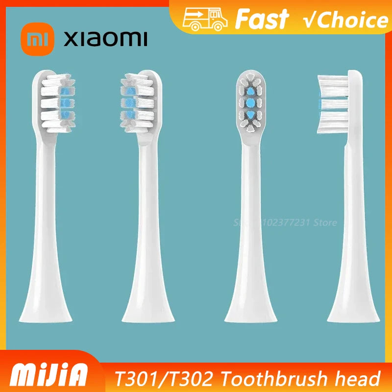 For XIAOMI T301 T302 Replacement Toothbrush Heads Sonic Electric Vacuum DuPon Toothbrush Soft Bristle Brush Heads 4/8/12PCS